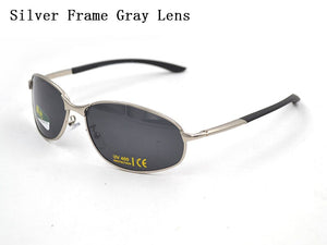 UV400 Polarized Sunglasses for Women Men Metal Frame Sport Shades Sun Glasses Travel Driving Sunglasses Gray/Tan Lens L3