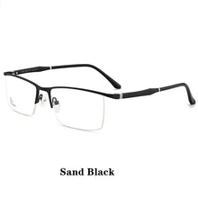 Load image into Gallery viewer, Ultra-Light Half-Frame Business Glasses Frame Men&#39;s High-End Casual TR Myopia Flat Mirror Prescription Game Glasses Design