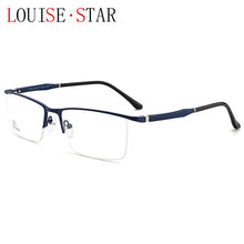 Load image into Gallery viewer, Ultra-Light Half-Frame Business Glasses Frame Men&#39;s High-End Casual TR Myopia Flat Mirror Prescription Game Glasses Design