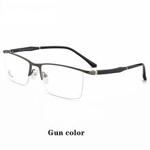 Load image into Gallery viewer, Ultra-Light Half-Frame Business Glasses Frame Men&#39;s High-End Casual TR Myopia Flat Mirror Prescription Game Glasses Design