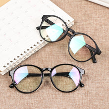 Load image into Gallery viewer, Unisex Retro Round Glasses Transparent Lens Plastic Spectacles Ultra Light Optical Eyeglass Vision Care Eyewear