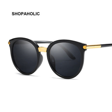 Vintage Black Cat Eye Sunglasses Women Brand Designer Mirror Cateye Sun Glasses For Female Shades UV400