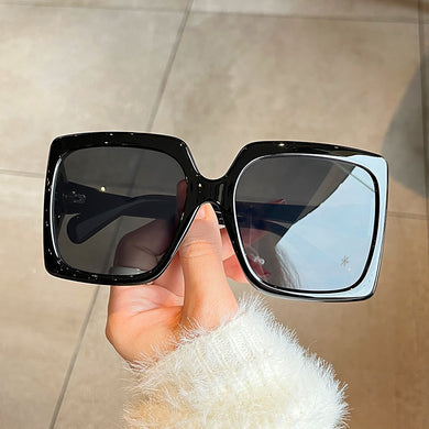 Vintage Brand Designer Sunglasses Women 2023   Oversized Square Sun Glasses For Mens Gradient Retro Shades