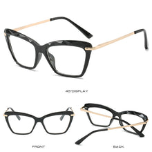Load image into Gallery viewer, Vintage  Brand Design Sexy Lady Cat Eye Glasses Women Transparent Reading Myopia Glasses Frame Optical Eyewear
