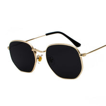 Load image into Gallery viewer, New Vintage Gold Sunglasses Men Square Metal Frame Silver Brown Black Small Sun Glasses Female Unisex Summer Style Shades