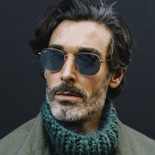 Load image into Gallery viewer, New Vintage Gold Sunglasses Men Square Metal Frame Silver Brown Black Small Sun Glasses Female Unisex Summer Style Shades