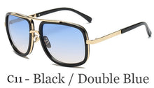 Load image into Gallery viewer, Vintage Gradient Big Frame Sunglasses Men Square Metal Oversize Sun Glasses Women Retro Glasses Gafas Oculos De Sol 2023