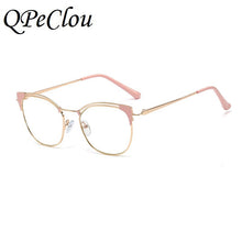 Load image into Gallery viewer, Vintage Metal Cat Eye Anti-blue Eyeglasses Women  Optical Transparent Glasses Frame Female Spectacles Oculos Feminino