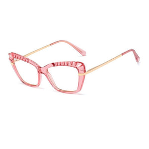 New Vintage Metal Square Anti-blue Glasses Frame Women Fashion Computer Transparent Eyeglasses Female Spectacles Oculos Feminino
