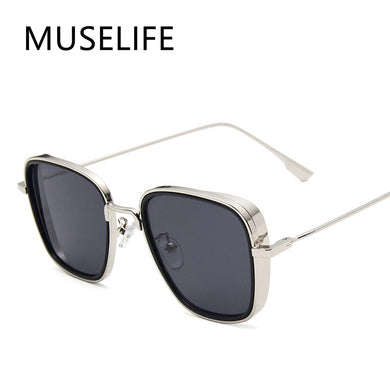 Vintage Metal Steampunk Sunglasses Men Women Square Sun Glasses For Men Women Stylish Retro Brand Shades Male Female UV400