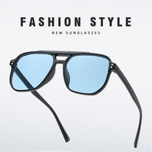 Load image into Gallery viewer, Vintage Pilot Sunglasses Women Brand Designer Eyewear Retro Sun Glasses Female Blue Double Bridges Oculos De Sol