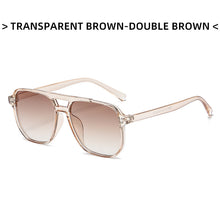 Load image into Gallery viewer, Vintage Pilot Sunglasses Women Brand Designer Eyewear Retro Sun Glasses Female Blue Double Bridges Oculos De Sol