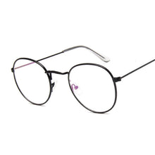 Load image into Gallery viewer, Vintage Round Glasses Frame Women Metal Small Circle Shape Eyewear Clear Optical Eyeglasses Transparent Lens Spectacle Gafas