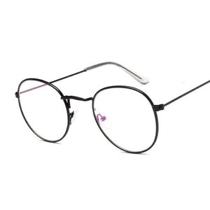 Vintage Round Glasses Frame Women Metal Small Circle Shape Eyewear Clear Optical Eyeglasses Transparent Lens Spectacle Gafas