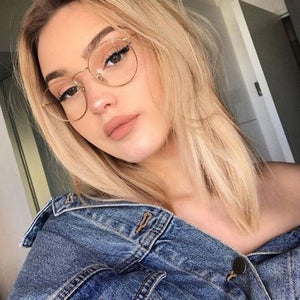 Vintage Round Glasses Frame Women Metal Small Circle Shape Eyewear Clear Optical Eyeglasses Transparent Lens Spectacle Gafas