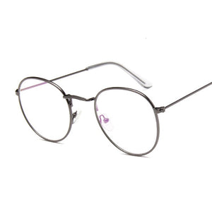 Vintage Round Glasses Frame Women Metal Small Circle Shape Eyewear Clear Optical Eyeglasses Transparent Lens Spectacle Gafas