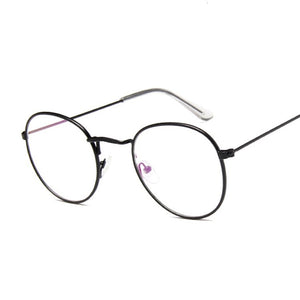 Vintage Round Glasses Frame Women Metal Small Circle Shape Eyewear Clear Optical Eyeglasses Transparent Lens Spectacle Gafas