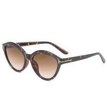 Load image into Gallery viewer, Vintage Tom Cat Eye Sunglasses Women Brand Designer Leopard Sun Glasses oculos de sol UV400