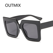 Load image into Gallery viewer, White Big Frame Women&#39;s Sunglasses Trend Square Gradients Sun Glasses Female  Brand Traveling Style Eyewear
