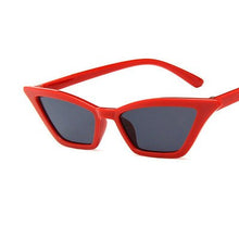 Carica l&#39;immagine nel visualizzatore di Gallery, New Woman Men Occhiali da sole Cat Eye con montatura grande Occhiali quadrati personalizzati Occhi di gatto colorati Occhiali alla moda Occhiali retrò versatili UV400 