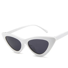 Carica l&#39;immagine nel visualizzatore di Gallery, New Woman Men Occhiali da sole Cat Eye con montatura grande Occhiali quadrati personalizzati Occhi di gatto colorati Occhiali alla moda Occhiali retrò versatili UV400 