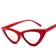 Carica l&#39;immagine nel visualizzatore di Gallery, New Woman Men Occhiali da sole Cat Eye con montatura grande Occhiali quadrati personalizzati Occhi di gatto colorati Occhiali alla moda Occhiali retrò versatili UV400 