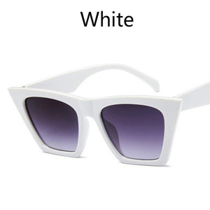 New Woman Men Occhiali da sole Cat Eye con montatura grande Occhiali quadrati personalizzati Occhi di gatto colorati Occhiali alla moda Occhiali retrò versatili UV400 