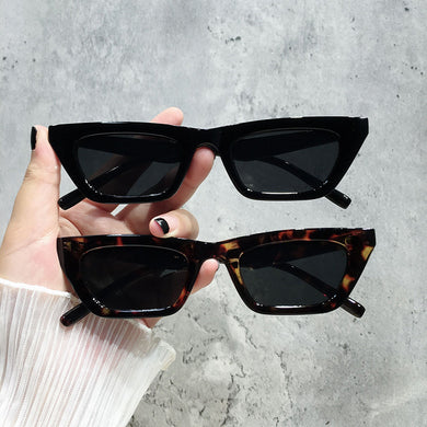 Women Cateye Vintage Black Sunglasses Brand Designer Retro Points Sun Glasses Superstar Female Lady Eyeglass Cat Eye