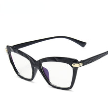 Load image into Gallery viewer, Women Cat Eye Anti Blue Light Glasses Cat Eye Black Frame Blue Light Blocking Computer Clear Lens Eyewear Eyeglasses