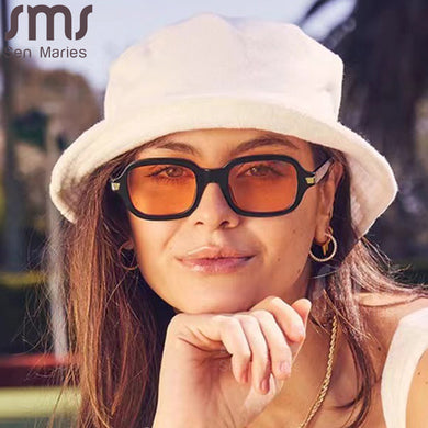 Women Eyewear Vintage Rectangle Sunglasses Classic Rectangular Shades UV400 Sun Glasses Men Eyeglasses