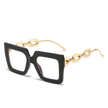 Load image into Gallery viewer, Women High-quality Oversized Frame Glasses Square Plain Glasses Optical Spectacle Anti Blue Light Computer Glasses F