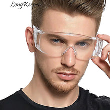 Load image into Gallery viewer, Women/Men PC-Safety Glasses Eye Protection Anti-Dust&amp;Shock Blocking splash Goggles Transparent Eyepiece Work Big Gafas