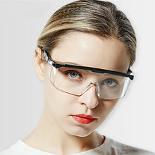 Load image into Gallery viewer, Women/Men PC-Safety Glasses Eye Protection Anti-Dust&amp;Shock Blocking splash Goggles Transparent Eyepiece Work Big Gafas