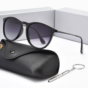 Women Polarized Korean Sunglasses Small Frame Round Driving Retro Outdoor Glasses Brand Design UV400 4171
