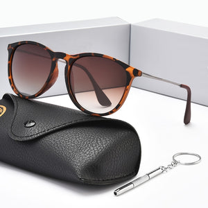 Women Polarized Korean Sunglasses Small Frame Round Driving Retro Outdoor Glasses Brand Design UV400 4171