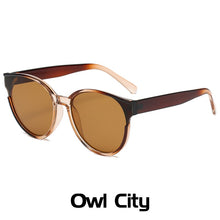 Carica l'immagine nel visualizzatore di Gallery, Women Retro Outdoor Oval Sunglasses Gradient Korean Round  Driving Sun Glasses Unisex UV400 Big Oculos feminino UV400