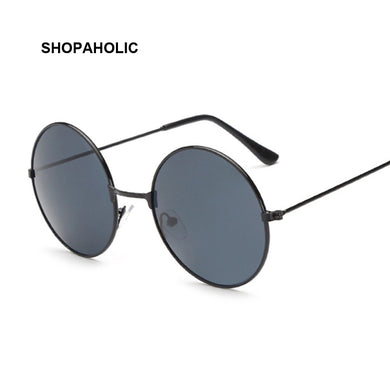 Women Round Sunglasses Red Yellow Blue Clear Shades MultiColor Gradient Mirror Female Designer Vintage Sun Glasses