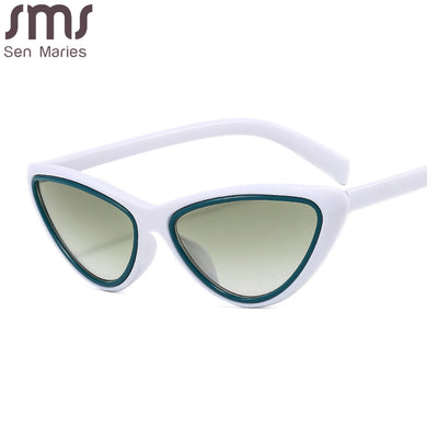 Women Sexy Cat Eye Sunglasses Steampunk Triangle Sun Glasses Men UV400 Goggle Shades Female Eyewear Gafas De Sol