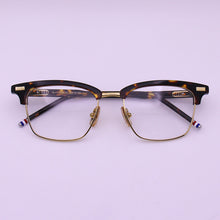 Load image into Gallery viewer, York Brand Designer Eyeglasses TB711 Half Frame Glasses for Men Women Square Semi Rimless Optical Prescription gafas