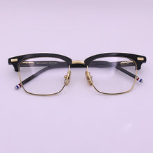 Load image into Gallery viewer, York Brand Designer Eyeglasses TB711 Half Frame Glasses for Men Women Square Semi Rimless Optical Prescription gafas