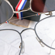 Load image into Gallery viewer, York Brand Thom Eyeglasses European Round Frame Clamshell Sunglasses For Men And Women TB814 Eyeglasses Metal Retro Frames
