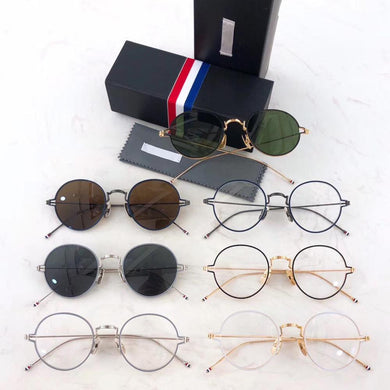York Brand Thom Eyeglasses Frame Men Women Round Sunglasses TB915 Myopia Optical Classical Glasses Frame For