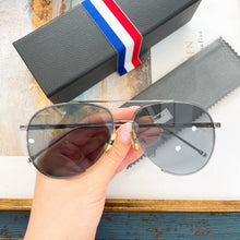 Load image into Gallery viewer, York  Brand Trend Retro THOM BROWN Pilot Alloy High-Quality Blue Lens Sunglasses For Men And Women TB-2006