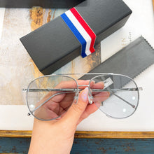 Load image into Gallery viewer, York  Brand Trend Retro THOM BROWN Pilot Alloy High-Quality Blue Lens Sunglasses For Men And Women TB-2006
