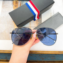 Load image into Gallery viewer, York  Brand Trend Retro THOM BROWN Pilot Alloy High-Quality Blue Lens Sunglasses For Men And Women TB-2006