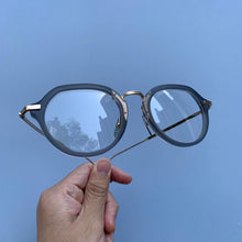 Load image into Gallery viewer, York THOM Brand Designer  Glasses Frame Retro Round Alloy Acetate Eyeglasses TB421 Blue Light Prescription Optical Eyewear
