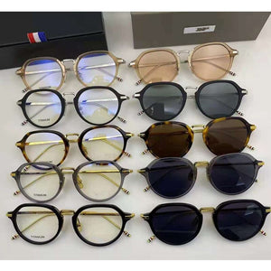 York Thom Brand Designer Eyeglasses Round Titanium Glasses Frame Optical Prescription Sunglasses For Men Women Gafas TBX421