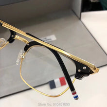 Load image into Gallery viewer, York Thom Brand Eye Glasses Frame Men Women Optical Prescription Eyewear Classic Half frame Retro Round Eyeglasses TB707