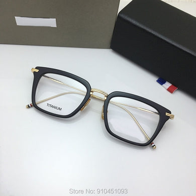 York Thom Marca Fashional Occhiali da vista quadrati Telaio Titanio Miopia Uomo Donna Acetato Occhiali da vista ottici TBX916