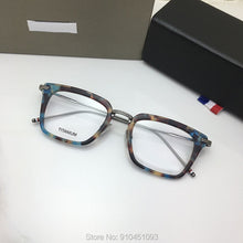 Load image into Gallery viewer, York Thom Brand Fashional Square Eyeglasses Frame Titanium Myopia Men Women Acetate Optical Prescription Eyewear TBX916